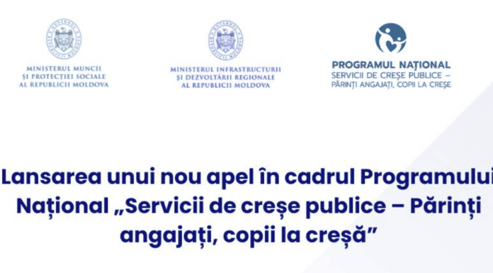 Programul Național „Servicii de creșe publice – Părinți angajați, copii la creșă”, ediția 2026